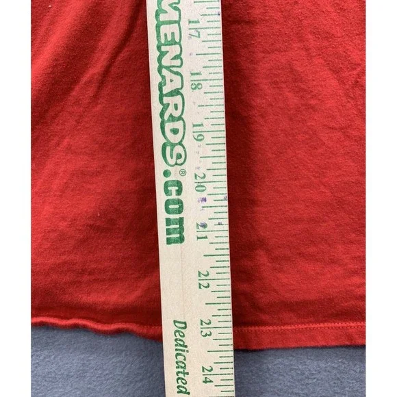 The Nike Tee Graphic T-Shirt Men's Size Medium Red Logo JUST DO IT Crew Neck - Picture 7 of 10